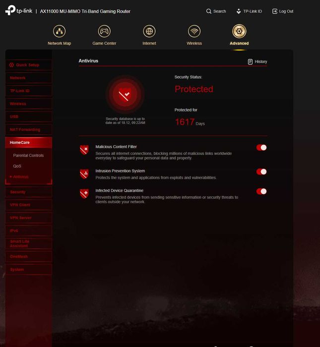 Router Gaming Wireless TP-Link Archer AX11000, Wi-Fi 6, Tri-Band