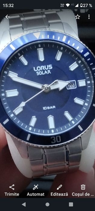 Ceas Lorus  solar pentru bărbați