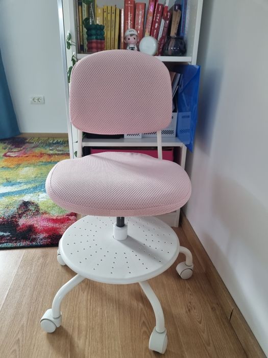 Scaun birou copii ikea roz