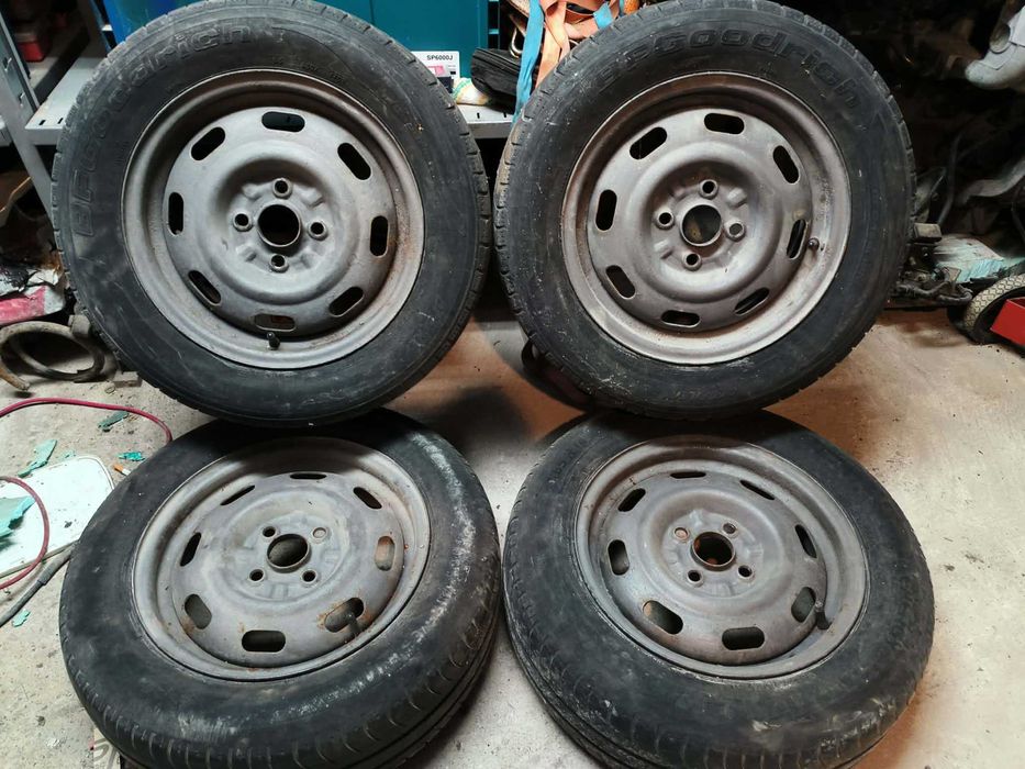 Железни джанти 4х100 с летни гуми 185/65 R14