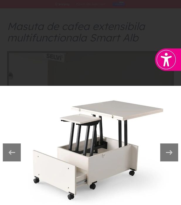 Masa extensibila multifuncțională