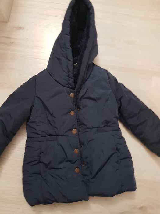 Детско зимно яке Okaidi + ръкавички за 3-4г дете