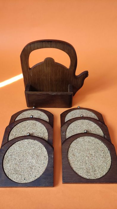 Винтидж комплект поставки за чаши+стойка