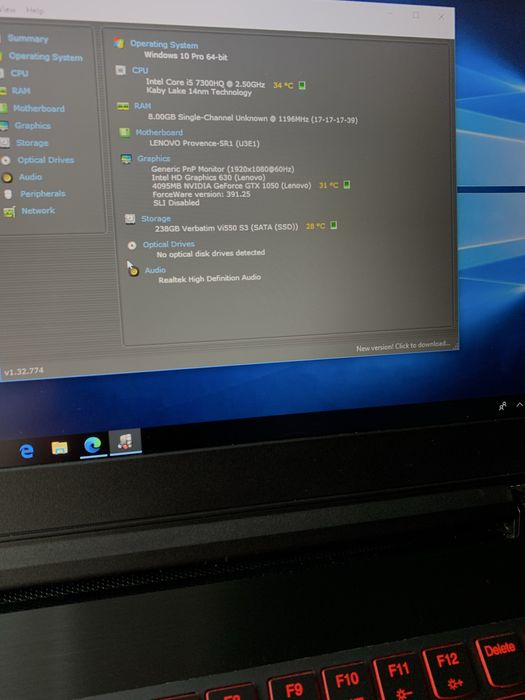 Laptop Gaming LENOVO Legion Y520 15.6” FHD IntelCore i5 GeForce 4GB