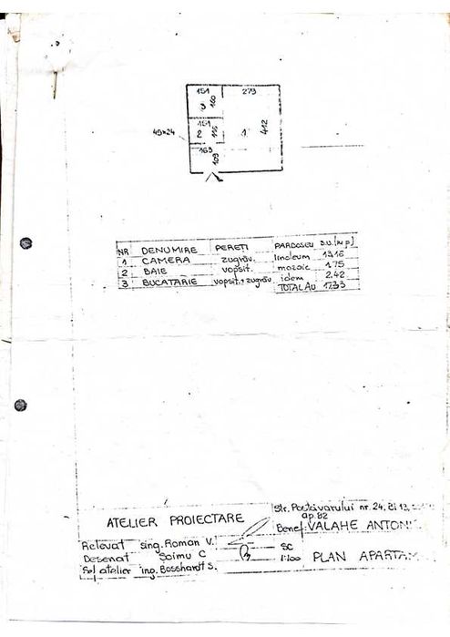 Garsoniera de vanzare Postavarului 24 Bucuresti
