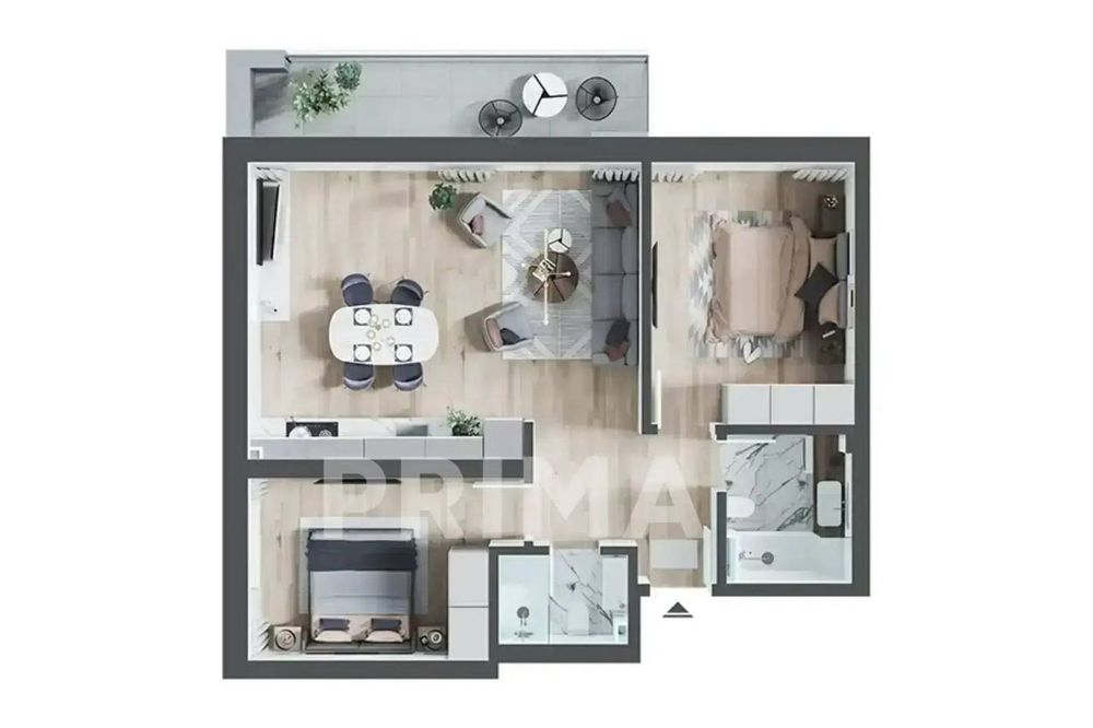 Apartament 3 camere tip Berlin in proiectul Prima Arena.
