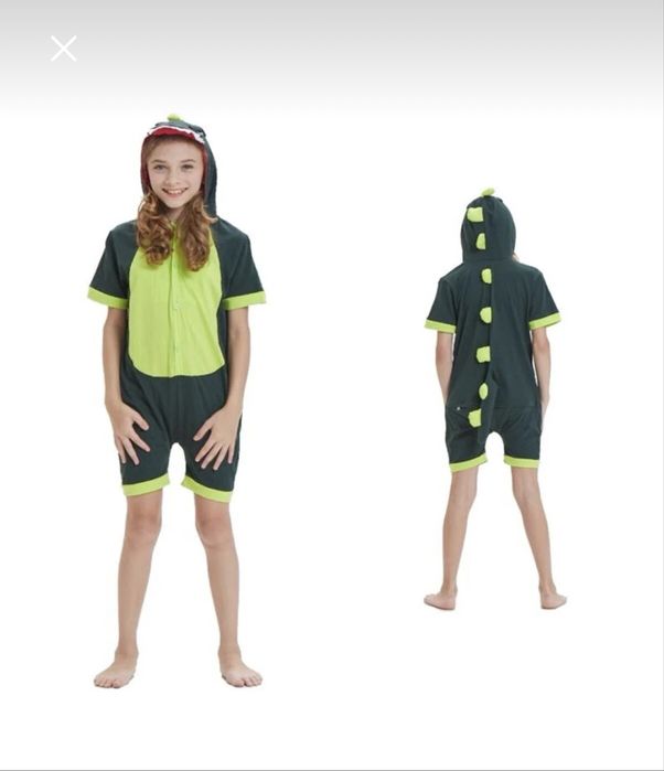 Costum crocodil copii din bumbac 2-4 ani
