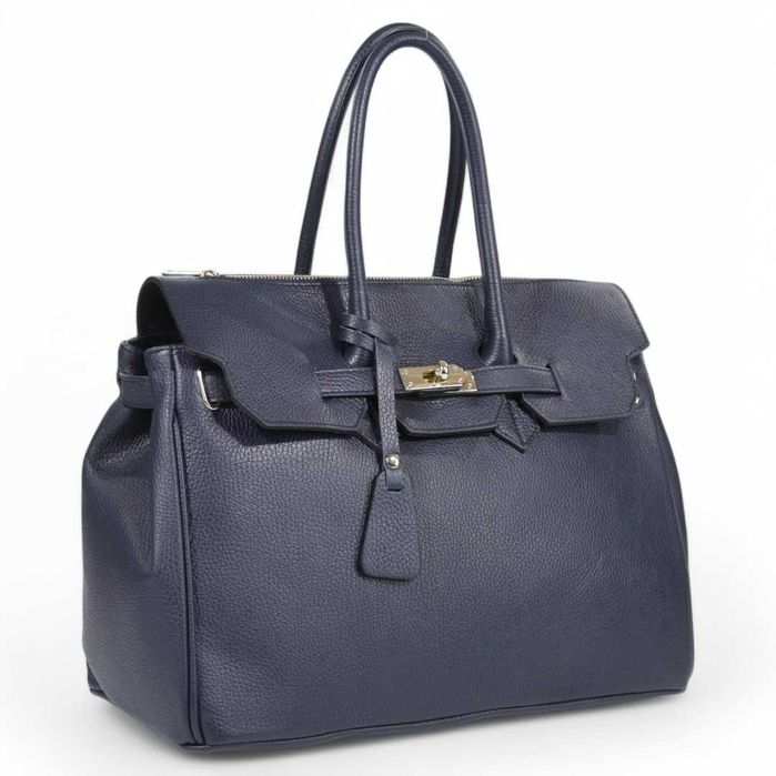 Италианска дамска чанта от естествена кожа