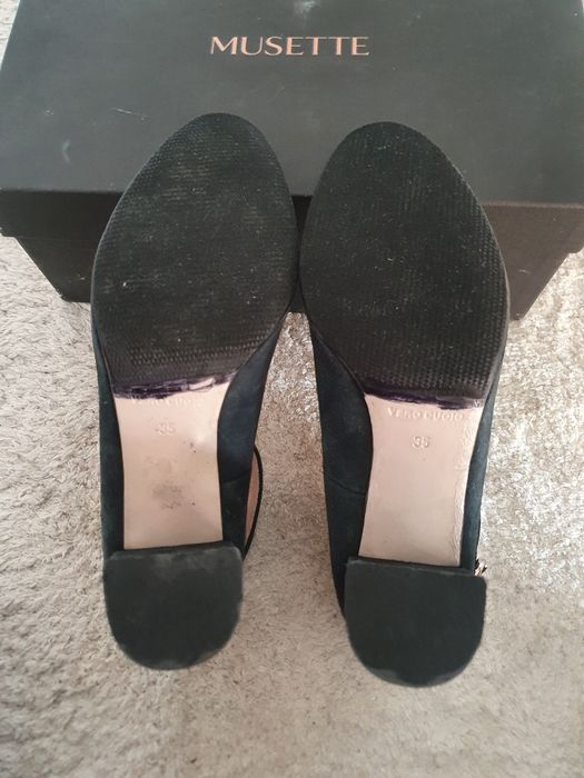 Pantofi Musette, piele naturala, marimea 35