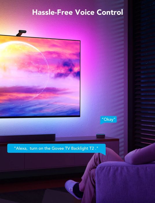 Govee Envisual TV Backlight T2 – LED подсветка за телевизор с 2 камери