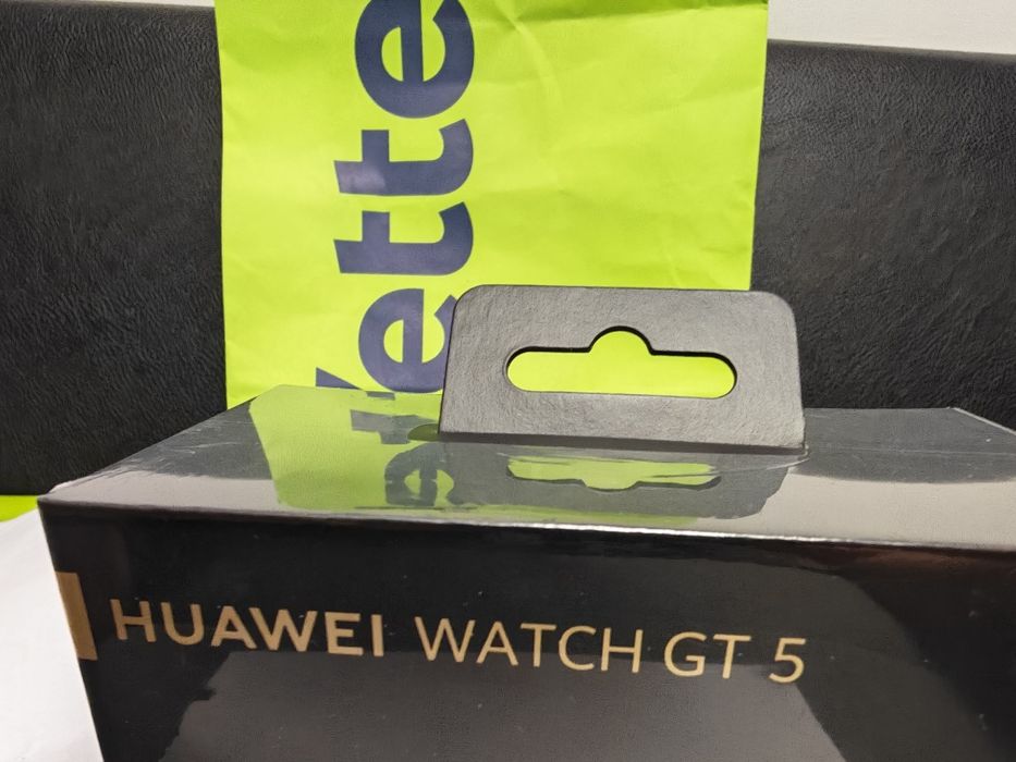 ЗАПЕЧАТАН 46mm Huawei watch GT 5 Yettel Гаранция 2028 Black gt5