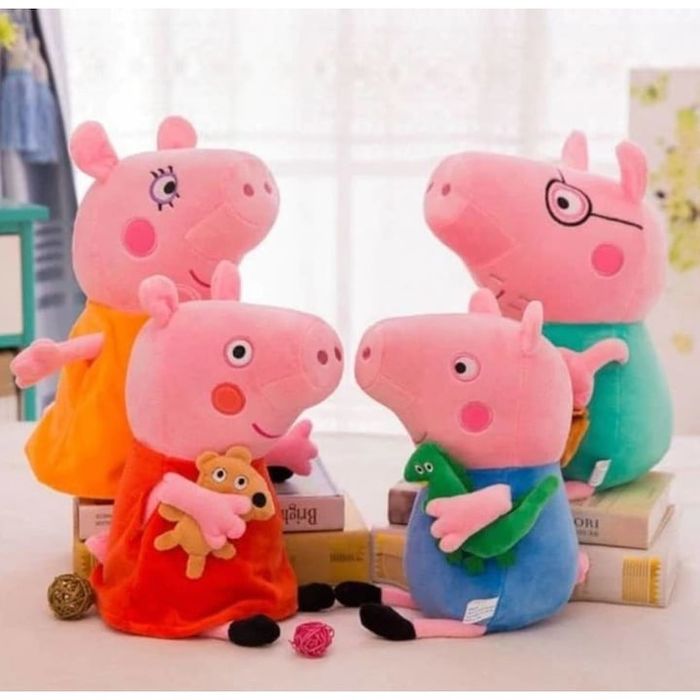 Set 4 plusuri – Familia Peppa Pig -35 cm