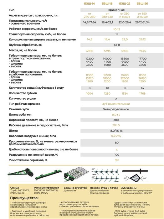Шлейф борона KDN GROUP KZ Костанай