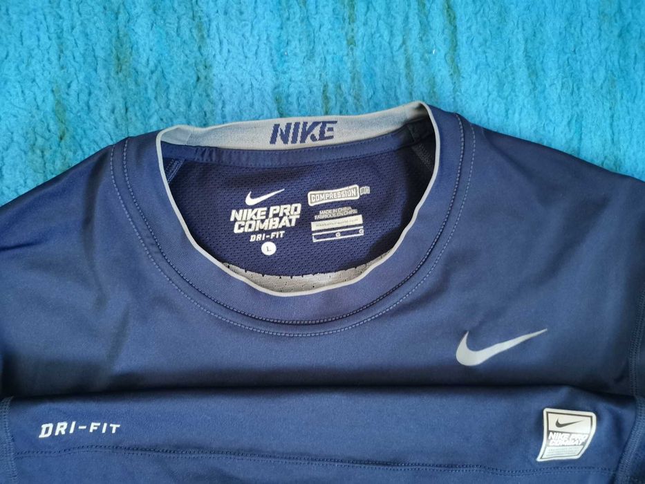 Bluza tehnica Nike Pro Combat L compresie si Camasa Gant XL