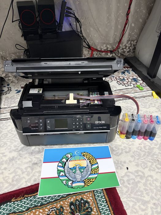Epson tx650 6-ta rangli 3v1 printer holati ideal aybi yoq fotoprinter
