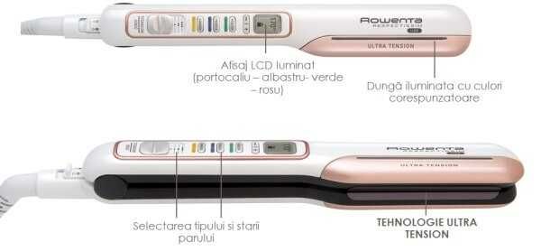 Placa par Rowenta Respectissim SF7870, 200 grade,ecran LCD, Ionizare