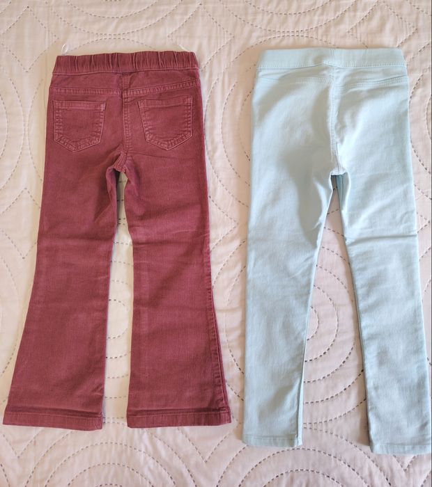Pantaloni pentru fete H&M si C&A mărimea 110