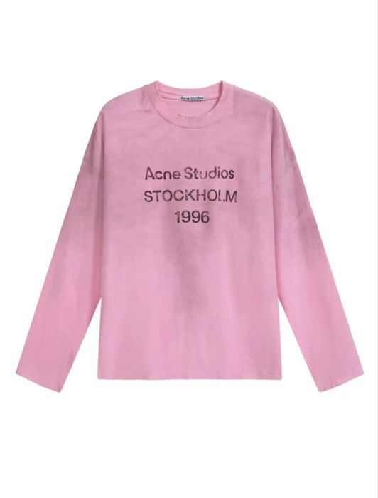 Лонгслив Acne Studios розовый