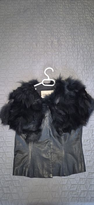 Дамски елек с косъм от лисица