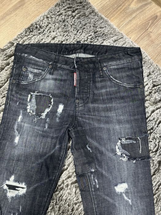 Черни дънки Dsquared
