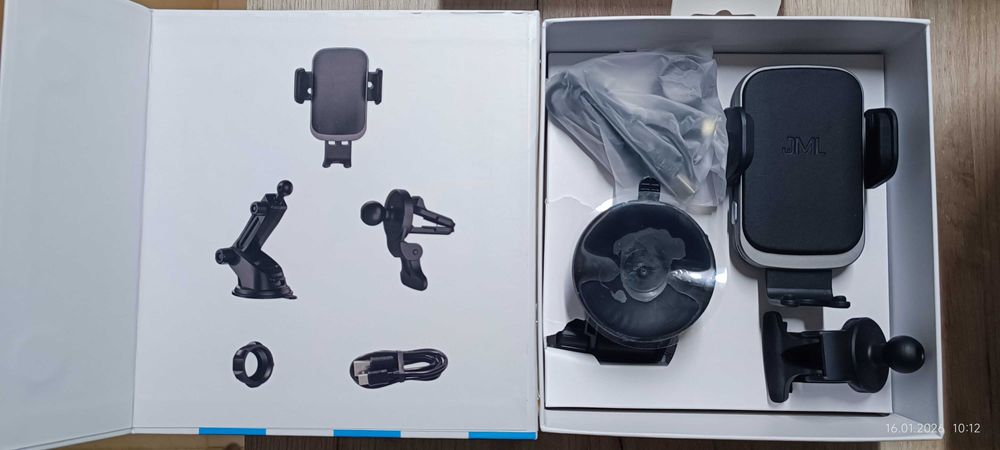 Lot Suporti Auto cu incarcare wireless,grila ventilatie si ventuza 15W