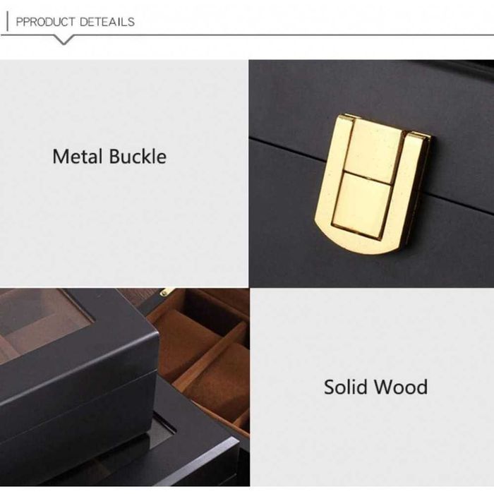 2656 дървена кутия за 6, 10 или 12 часовника