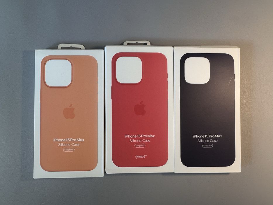 Промоция!Силиконов калъф iPhone Silicone 15/15Pro/15 Pro Max MagSafe