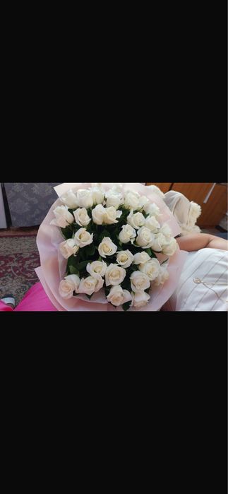 Розы белый 31 штук