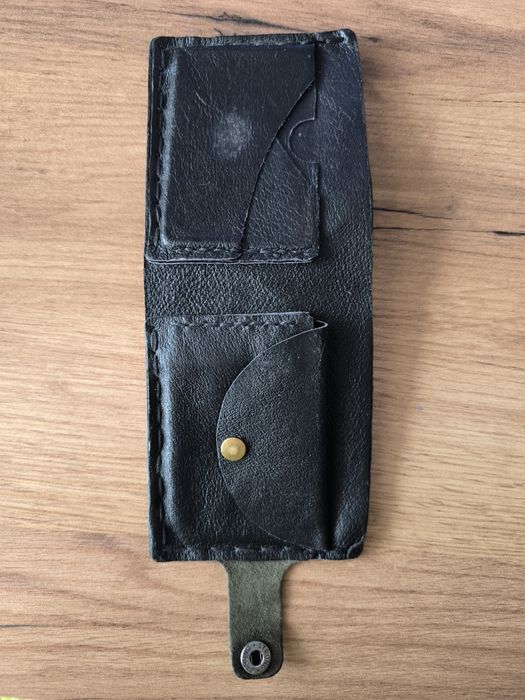 Портфейл  от естествена щраусова кожа