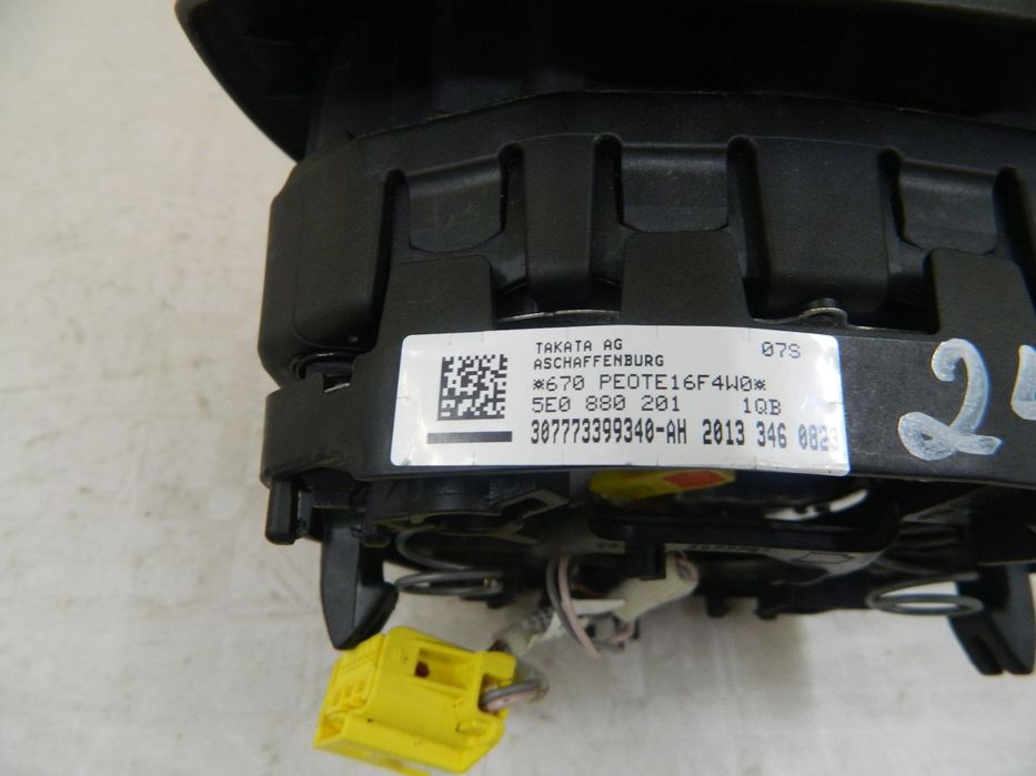 Airbag volan Skoda Octavia 3 / Rapid / Fabia 3 / Superb 2 facelift / Superb 3 / Scala, 2012, 2013, 2014, 2015, 2016, 2017, 2018, 2019, cod origine 5E0880201.