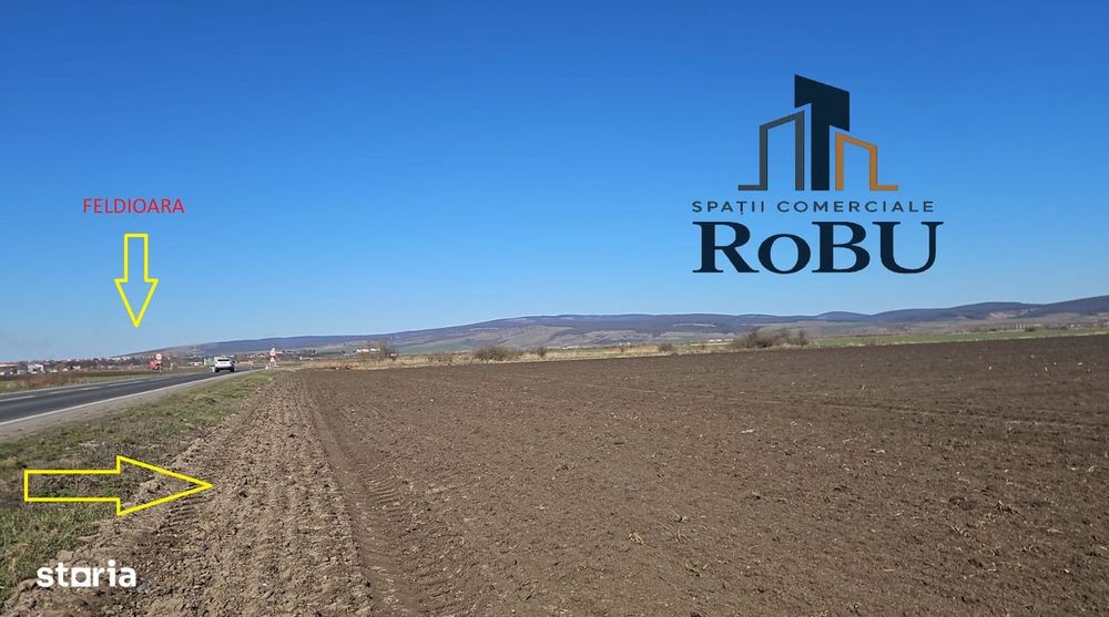 Teren 9611 mp DN13 in zona  Leier - Feldioara # Robu Spatii Comerciale