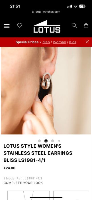 Сережки (нержавейка) от Lotus style