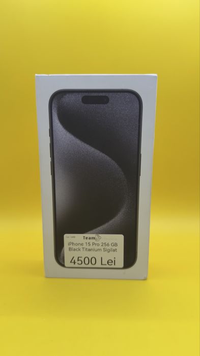 iPhone 15 Pro Sigilat 256 GB Black Titanium