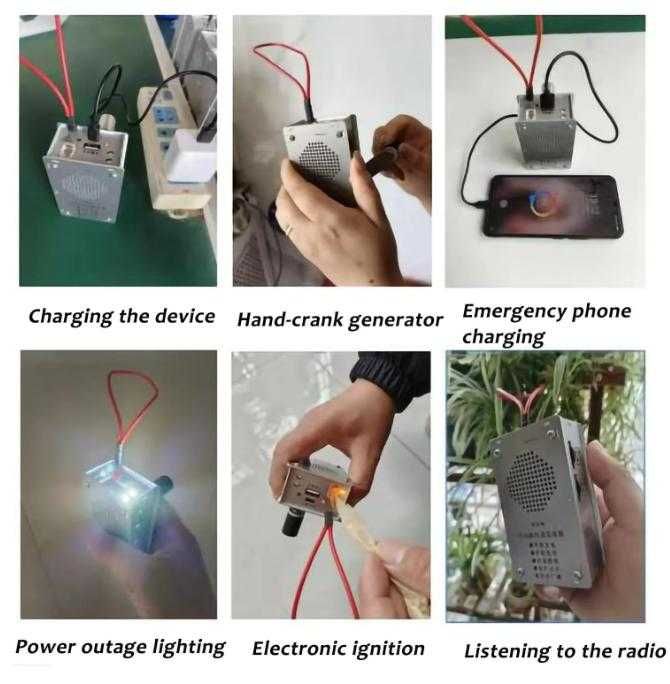 Манивела ЕлектроГенератор Осветление Аварийно Захранване Запалка Радио