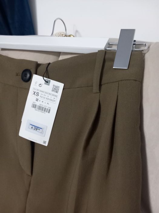 Pantaloni balon Zara maro ciocolatiu măsură XS noi ch eticheta