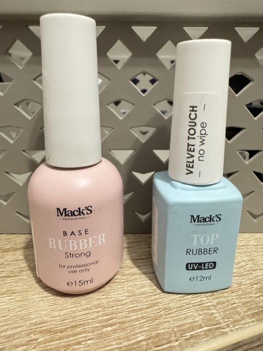 Set baza + top rubber unghii Mack’s