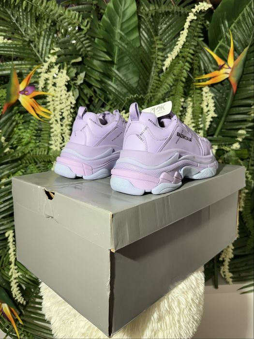 Balenciaga Triple S Purple Logo