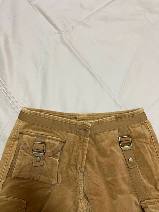 Вельветовые карго-бриджи