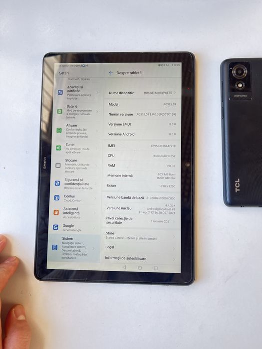 Vand telefon tcl si tableta huawei 350