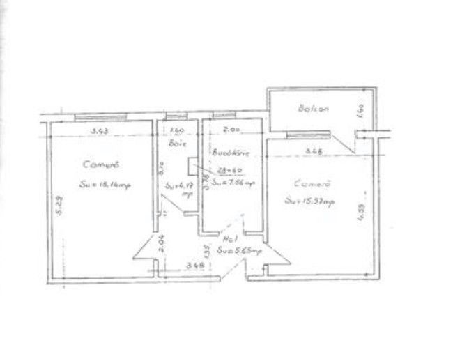 Apartament 2 camere cota parte 3/16, Iasi, ID: R3116890