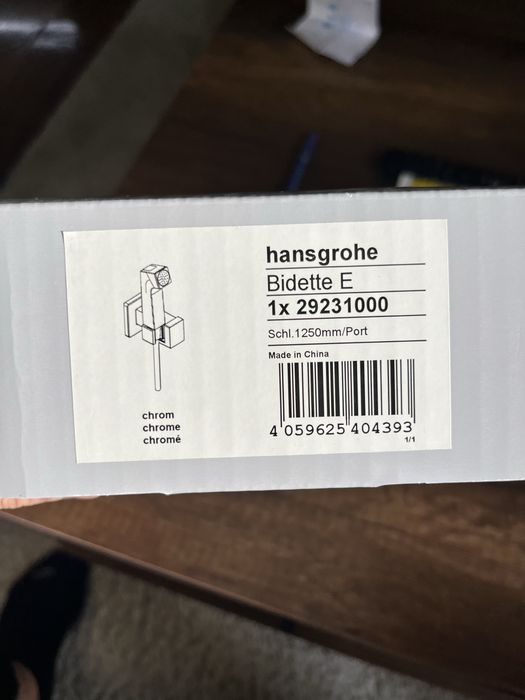Хигиенен душ 1jet E EcoSmart+ Chrome - Hansgrohe