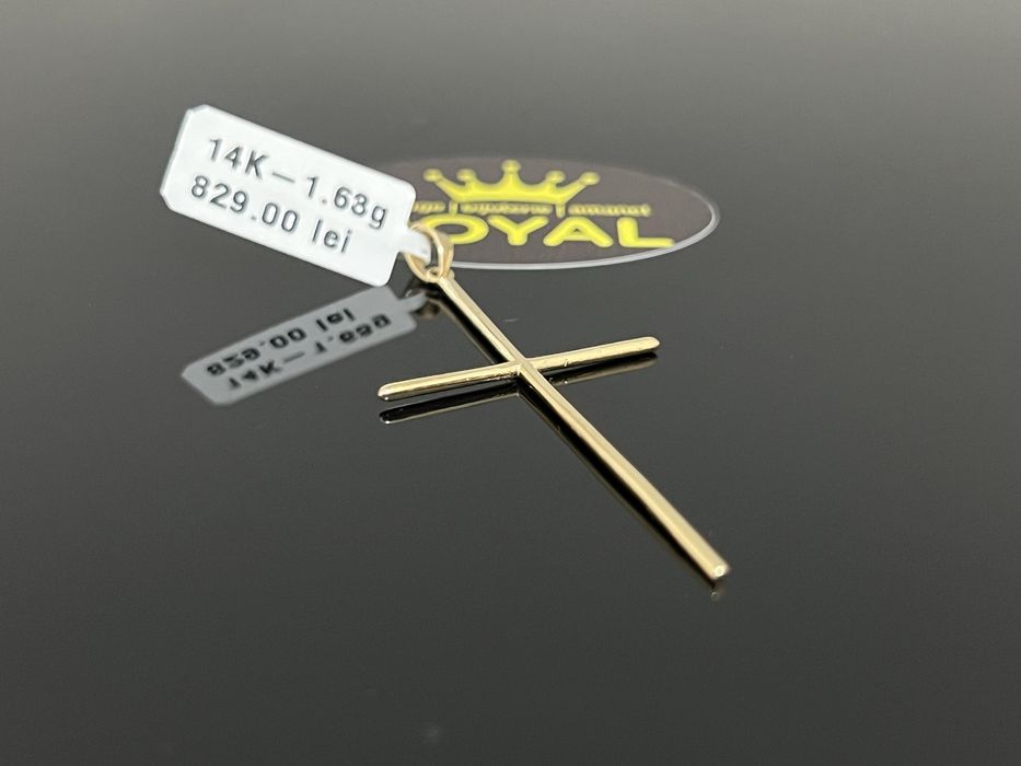 Bijuteria Royal CB : Pandantiv cruce aur 14k 1,63 grame