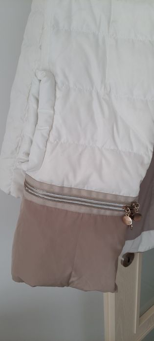 Дамско зимно яке, качулка естествен косъм