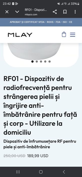 Mlay RF01 Aparat profesional pentru tratament facial si intinerire
