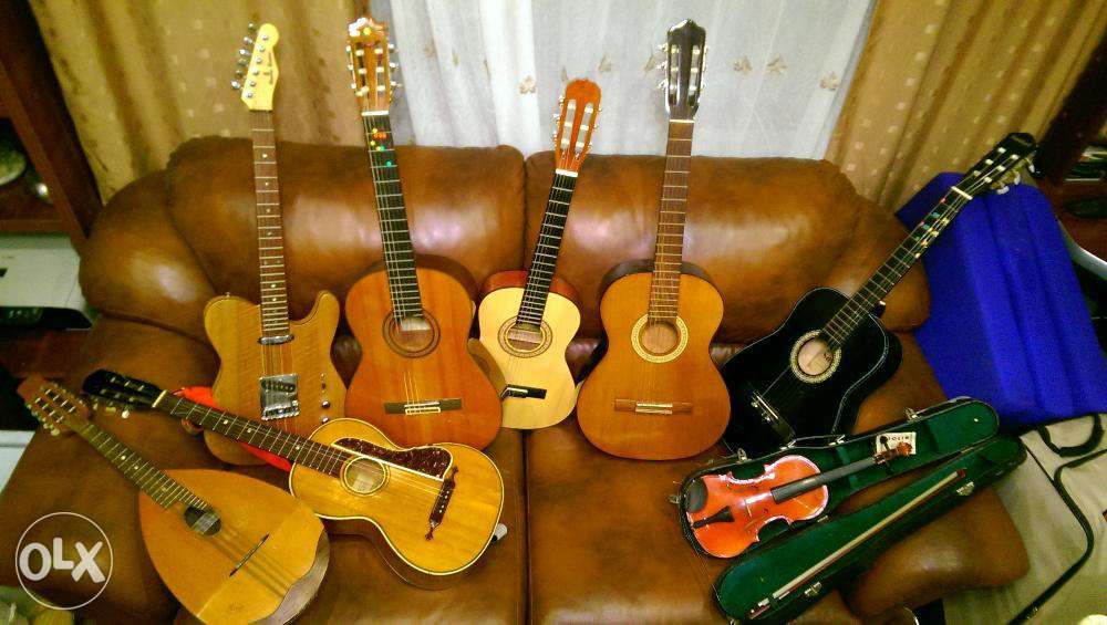 Chitara rece si electrica vioara acordeon