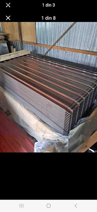 Tablă cutata colorată și zincată oferte