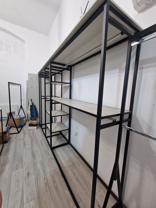 Mobilier, dressing, stendere, din fier, magazin haine