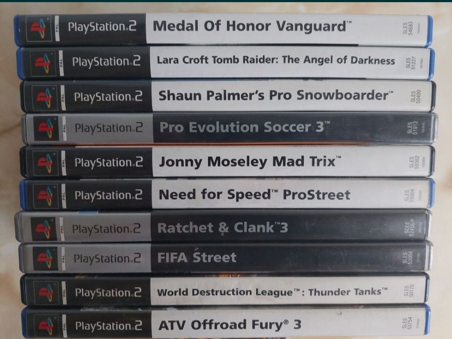 [PS2] Vând 80 jocuri originale pentru PlayStation 2 //poze reale