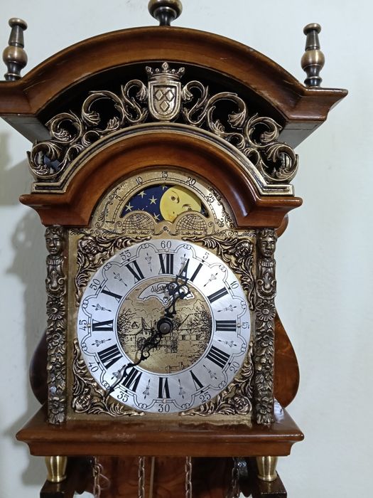 Ceas de perete cu pendul model olandez