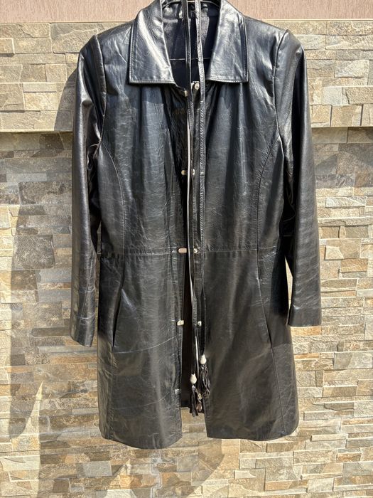 Дълго кожено яке